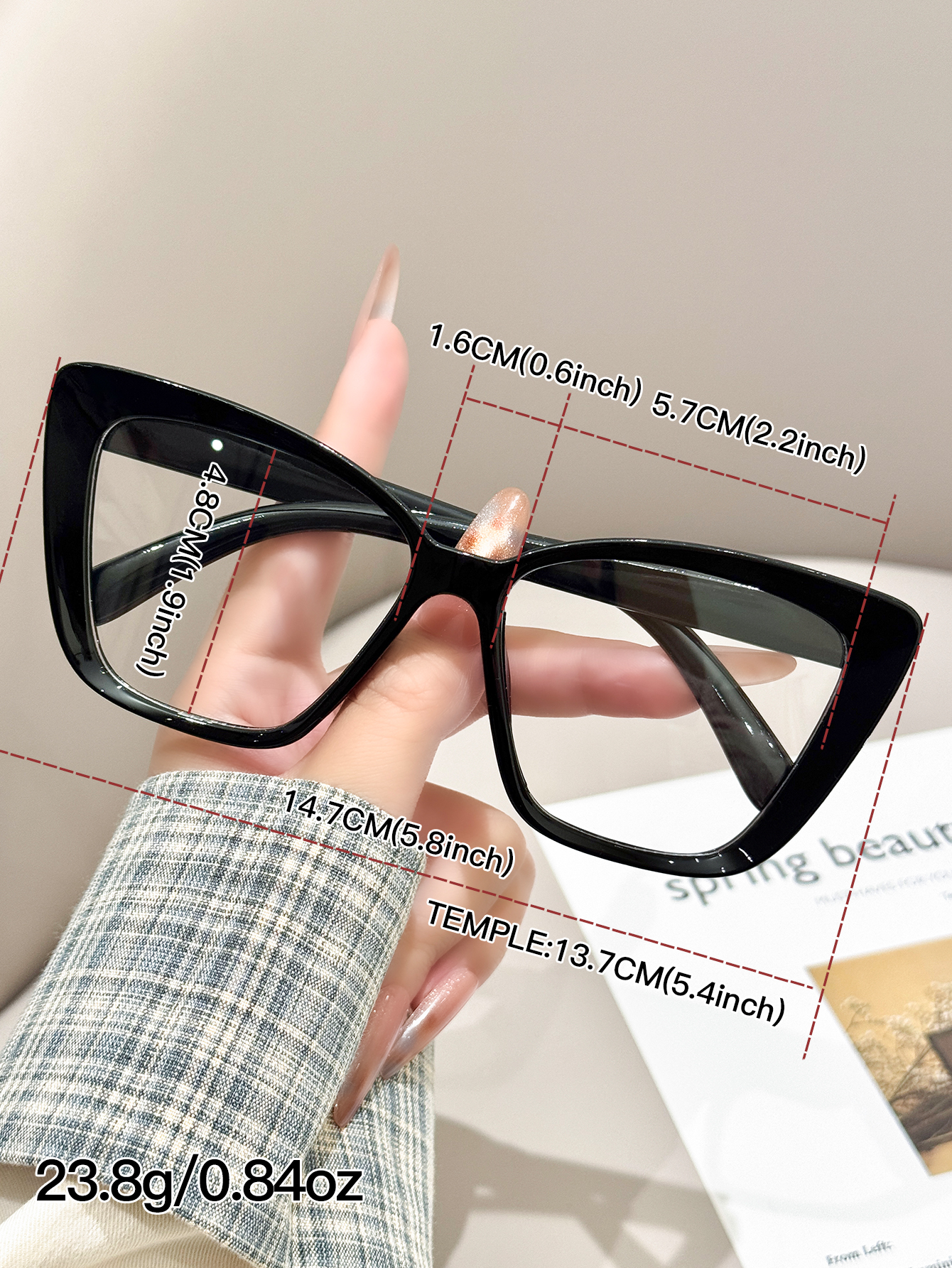 1pc daily fashionable black ca - Sunglasses Cat Eye avaliação e preço