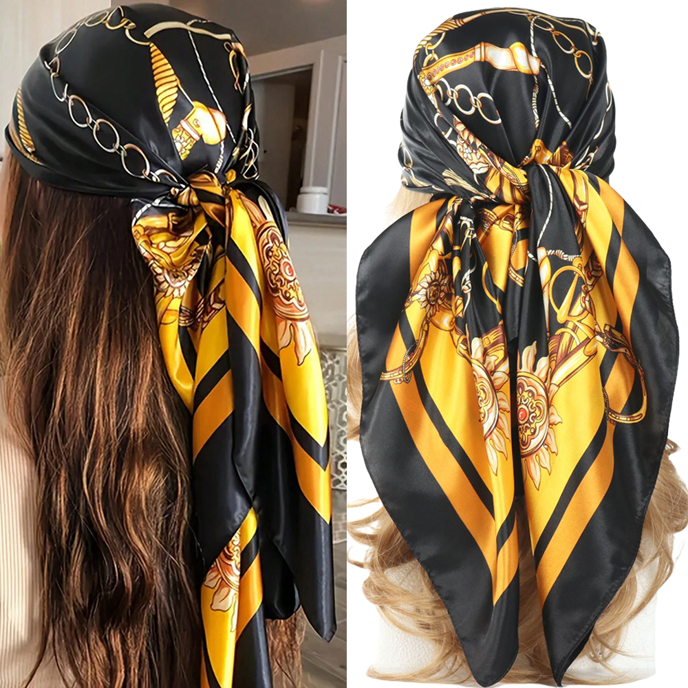Luxury 90*90CM Vintage Chain P - Headband Summer Knit avaliação e preço