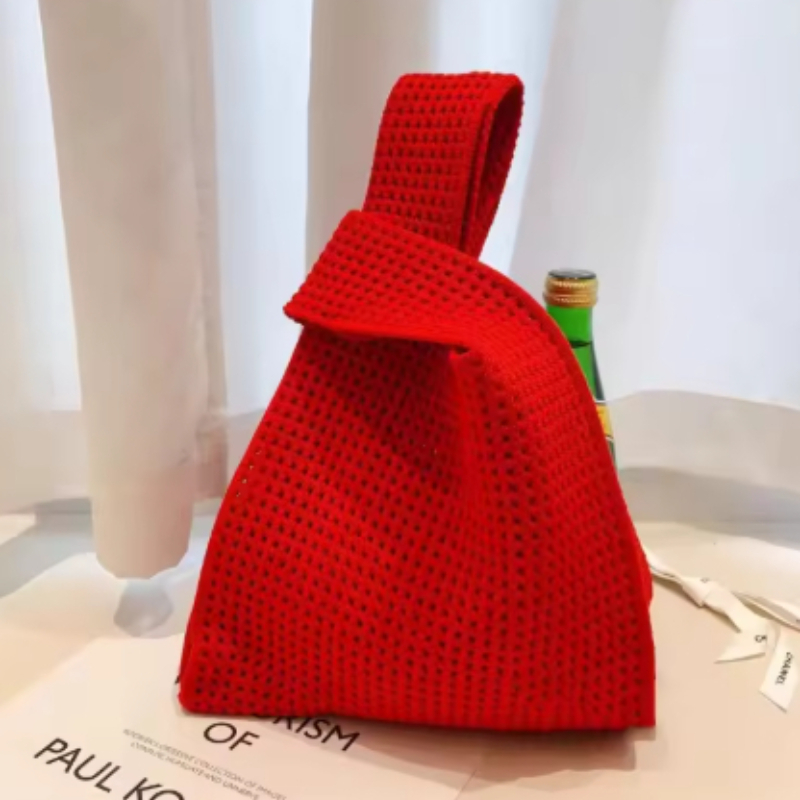 Women Beach Bag Hollow Knit Kn - Tote Bag Beach avaliação e preço