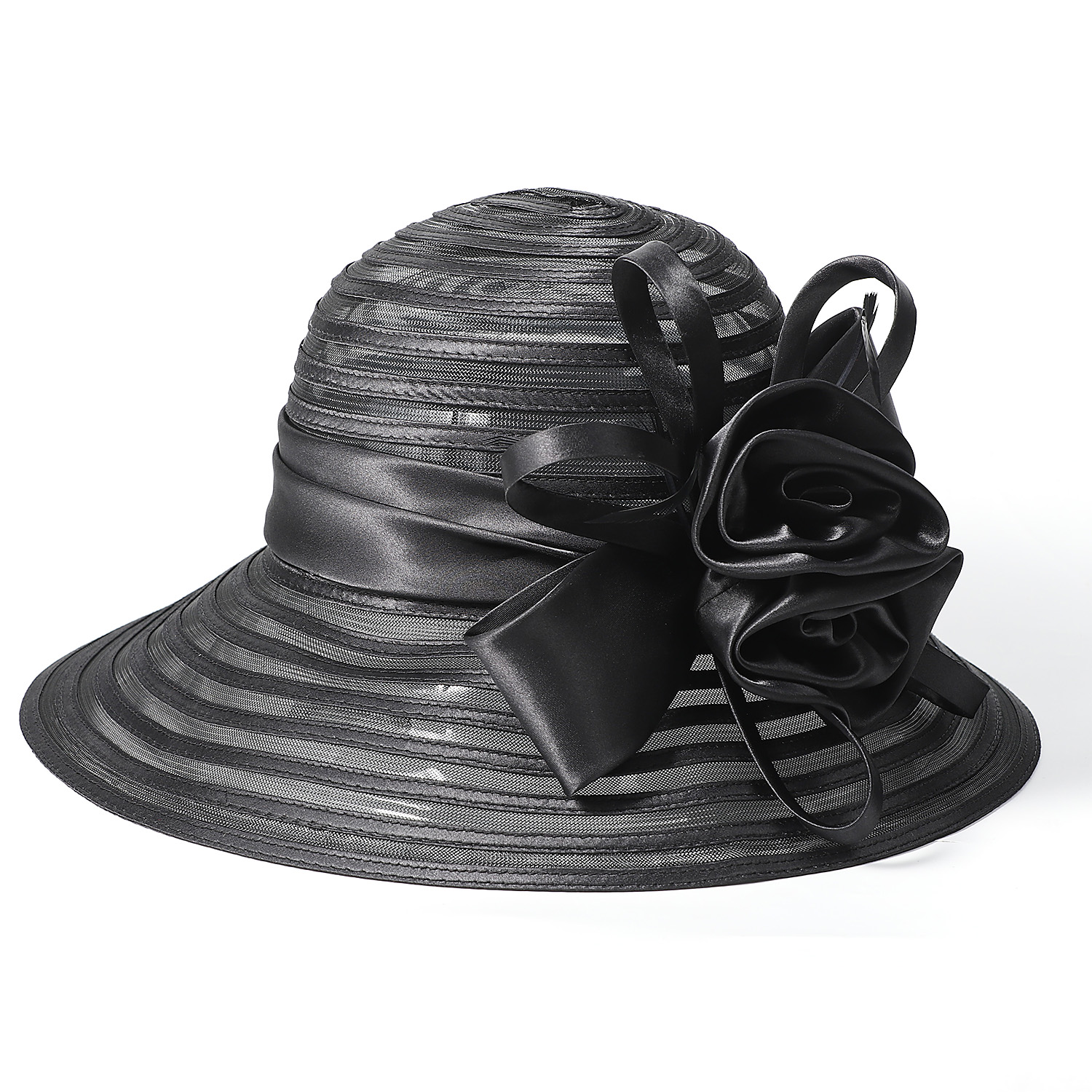 FS Black Red Wide Brim Organza - Hat Floppy Wide avaliação e preço