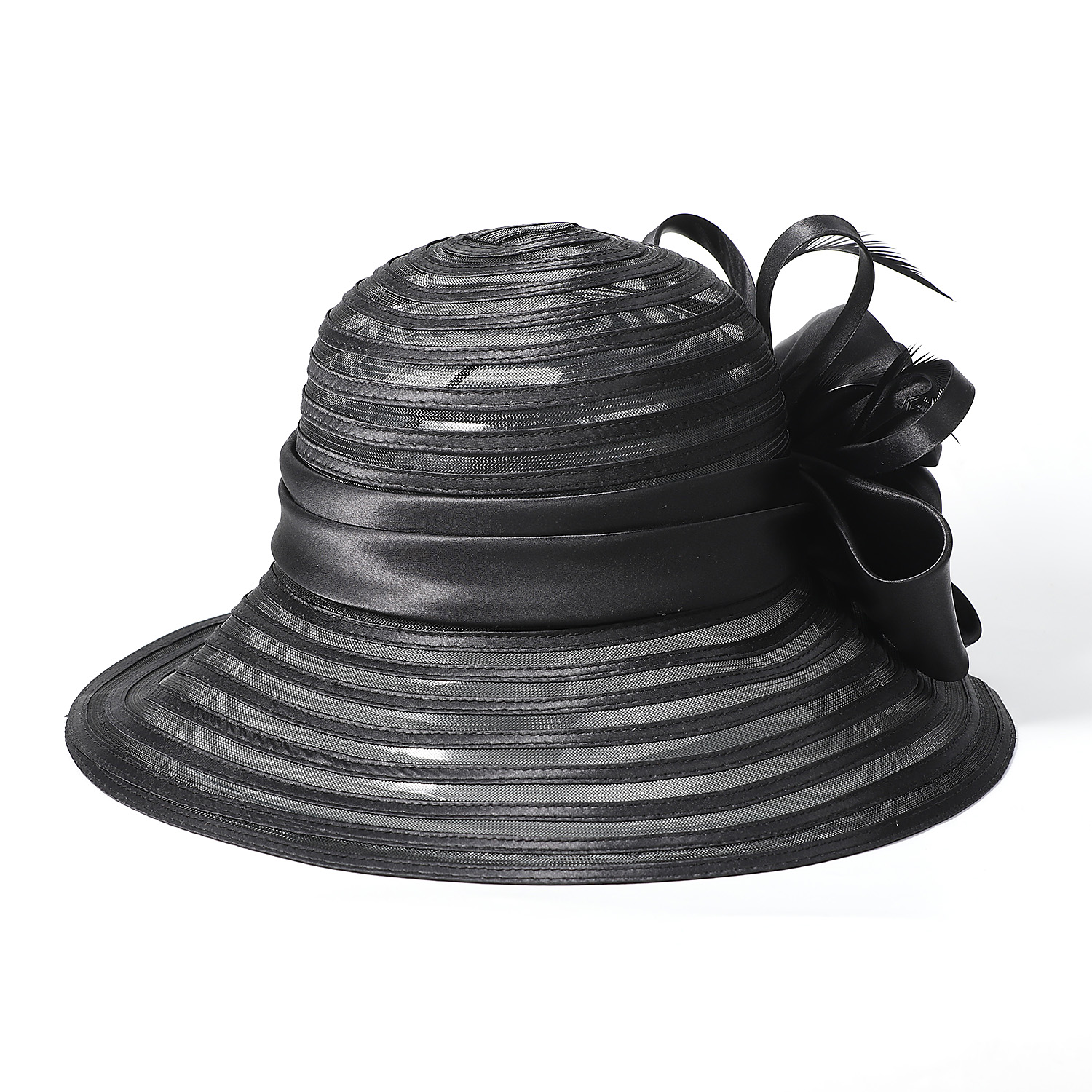 FS Black Red Wide Brim Organza - Hat Floppy Wide avaliação e preço