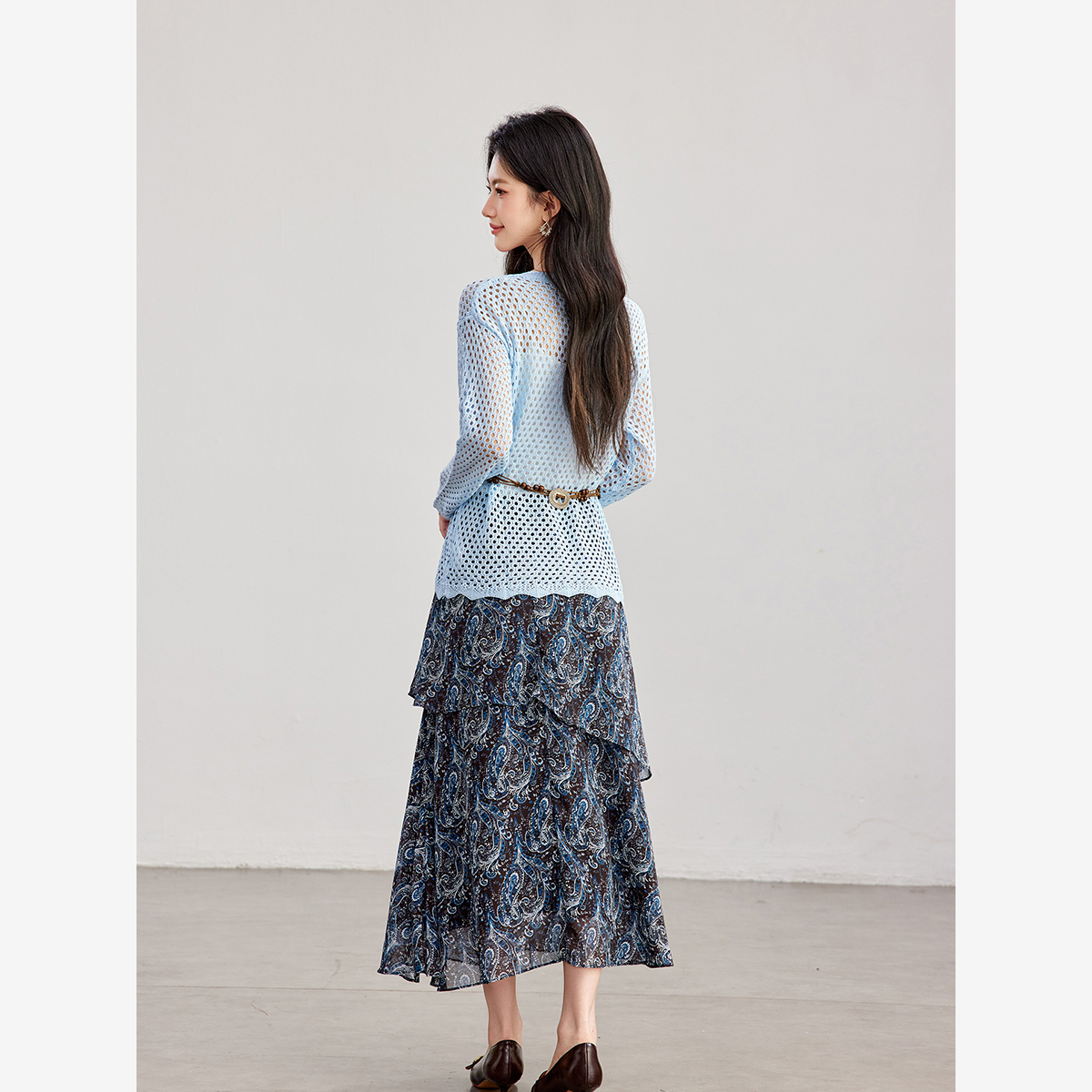 VIMLY Women's Two-piece Set 20 - Midi Skirt Floral avaliação e preço