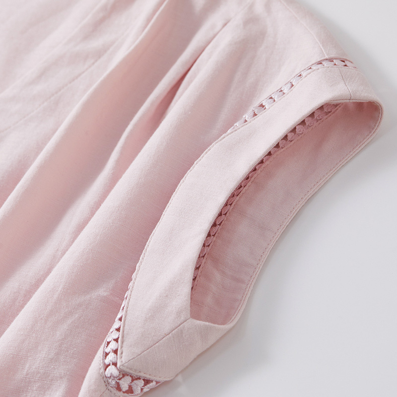 SENTUBILA Women's Midi Pink Dr - Linen Dress Wrap avaliação e preço