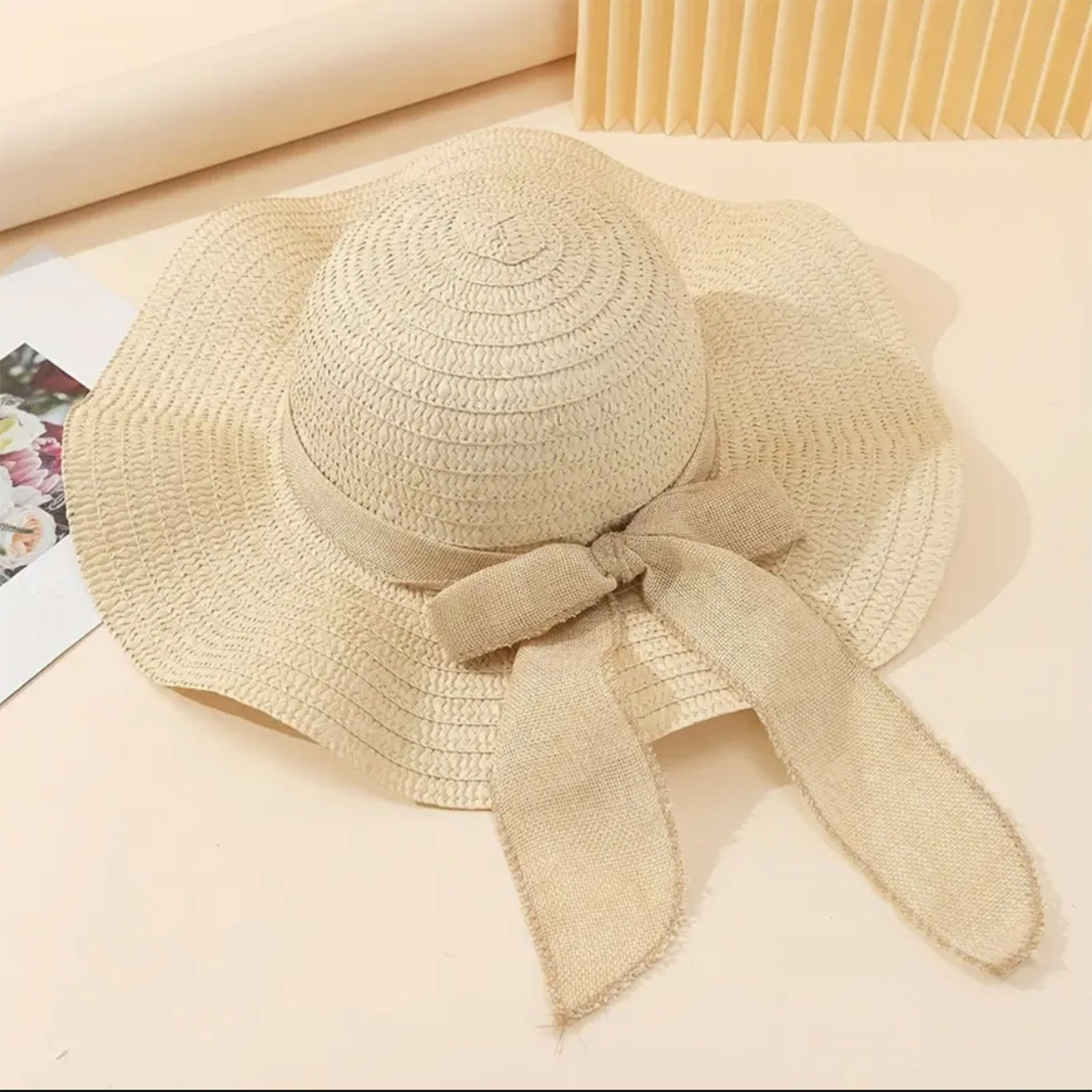 Women Bowknot Sun Hat Wide Bri - Hat Floppy Wide avaliação e preço