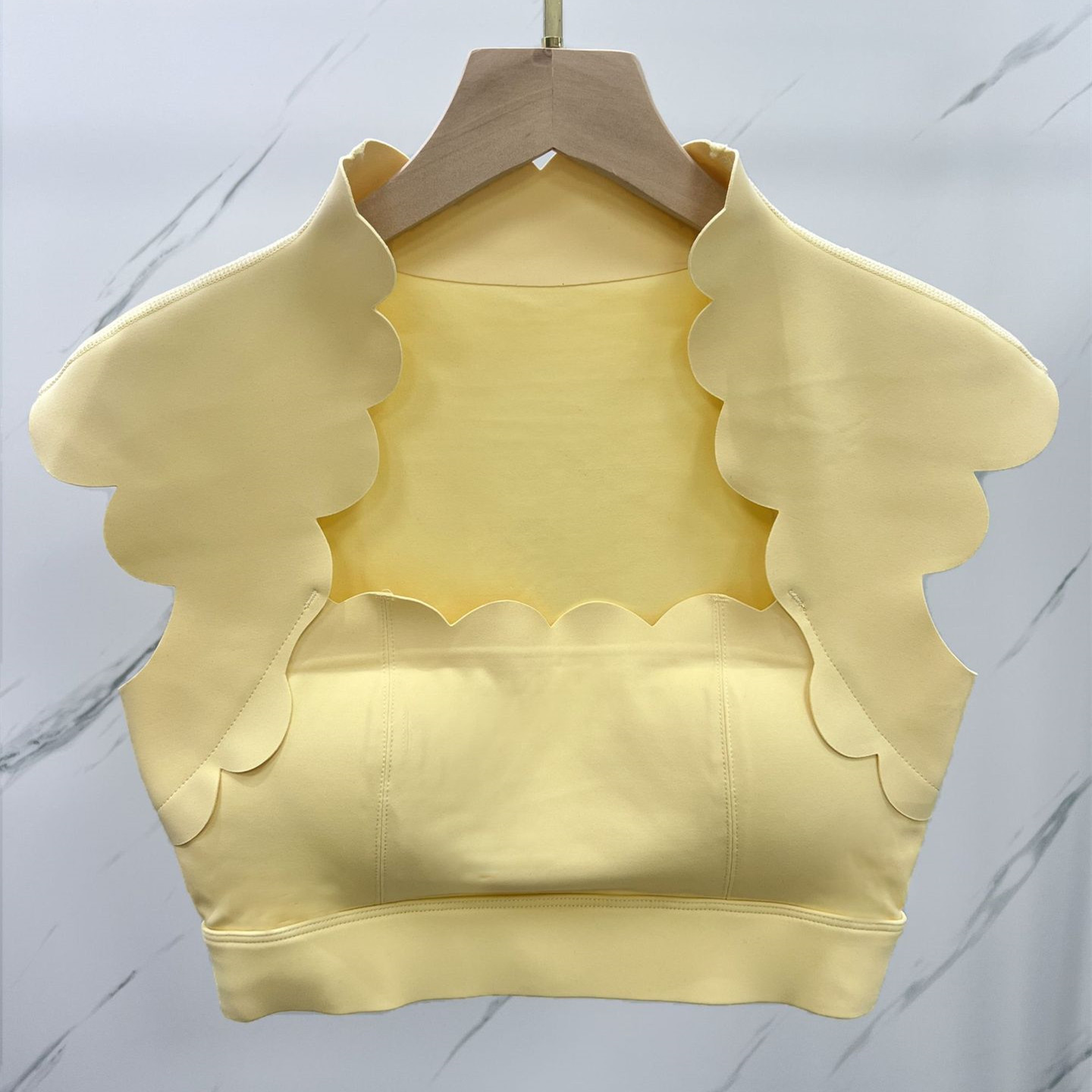 Pad Wavy Women Sports Vest Yog - Crop Top Crochet avaliação e preço