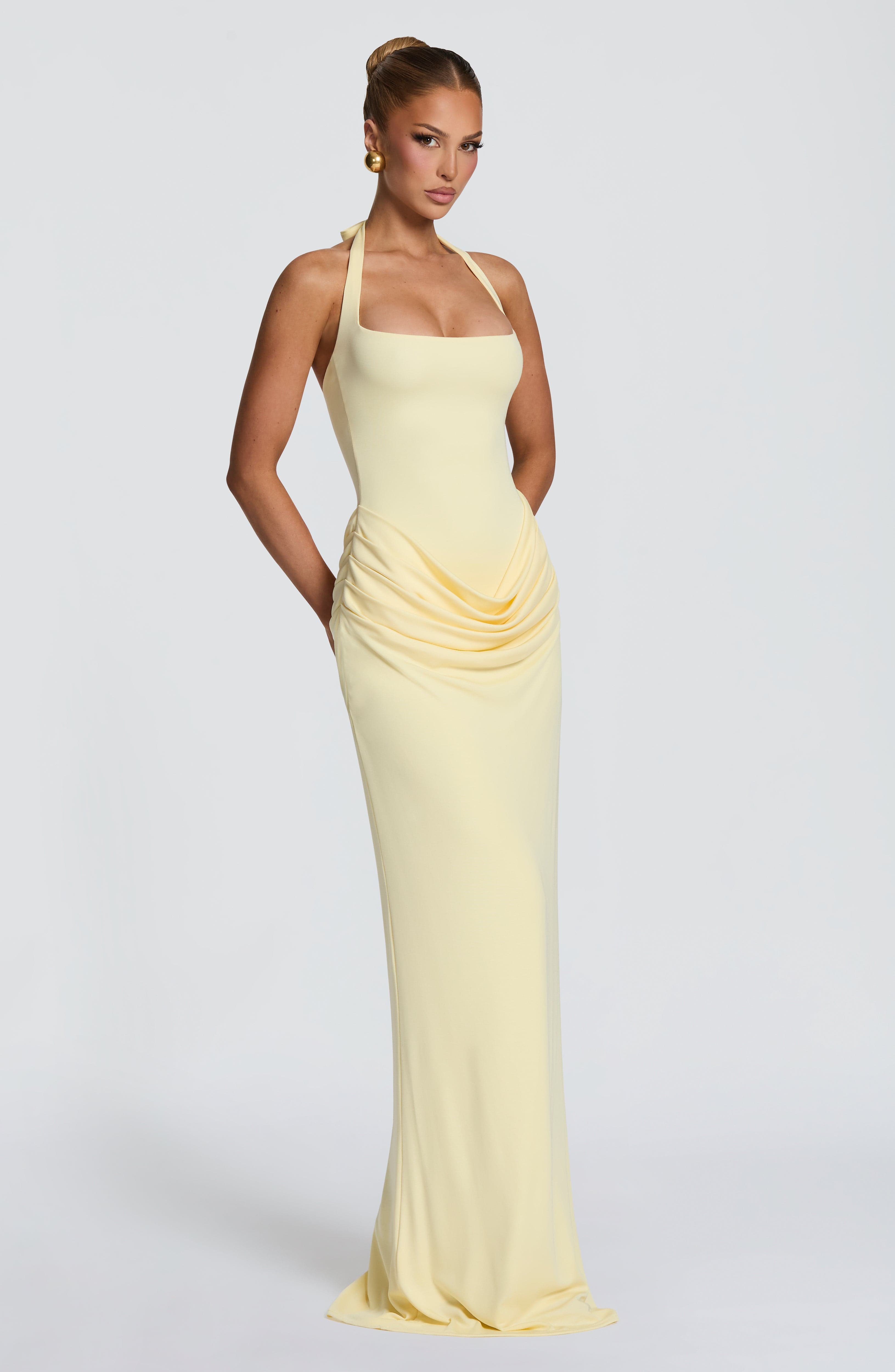 Halter Square Neck Maxi Dress  - Maxi Dress Halter avaliação e preço