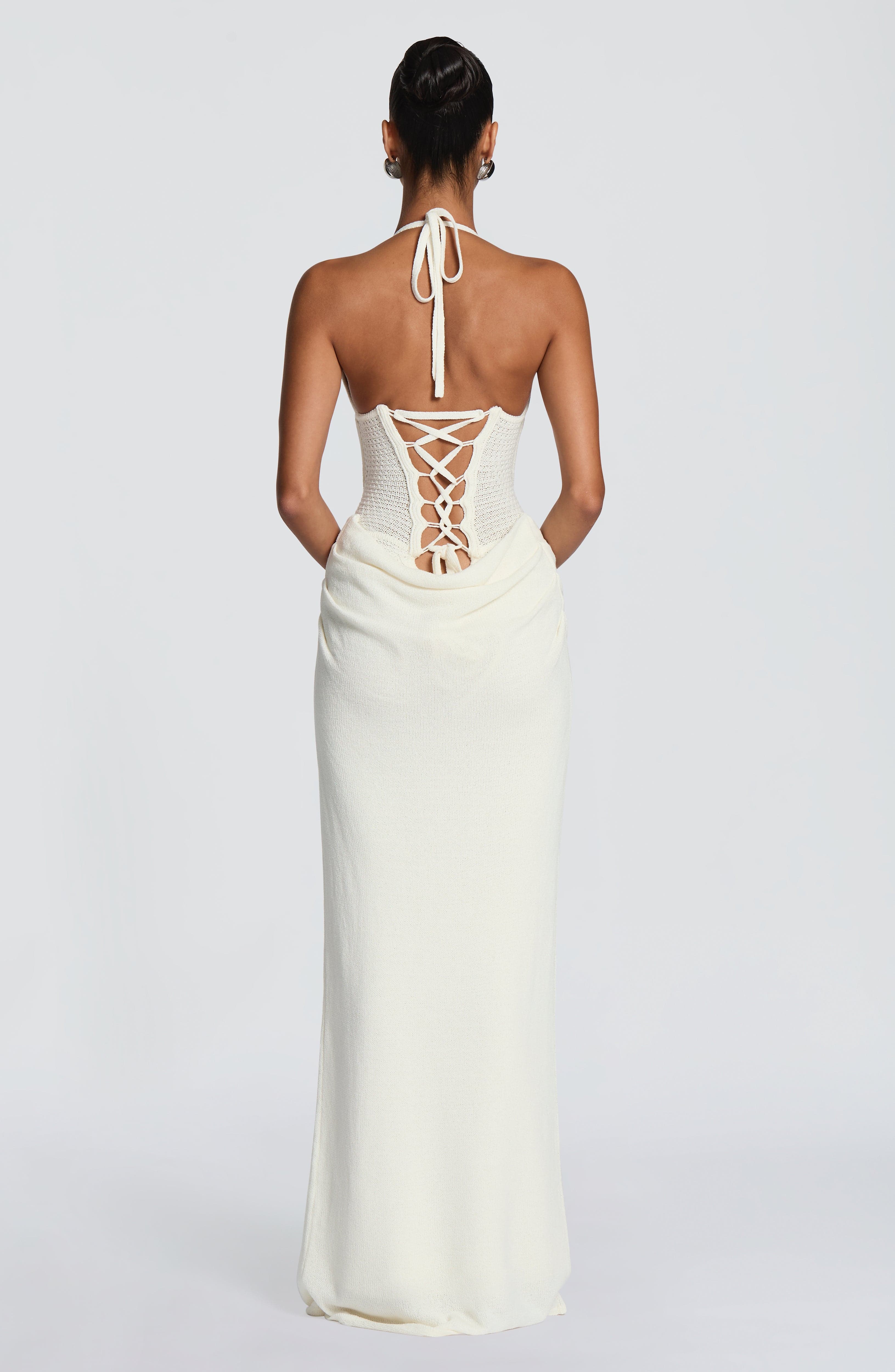 Boho Halter Knit Maxi Dress Ho - Maxi Dress Halter avaliação e preço