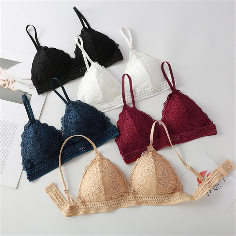 2026 Women's Bra New French Tr - Bralette Triangle Set avaliação e preço