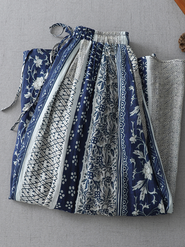 Retro Style Women's Midi Skirt - Midi Skirt Floral avaliação e preço
