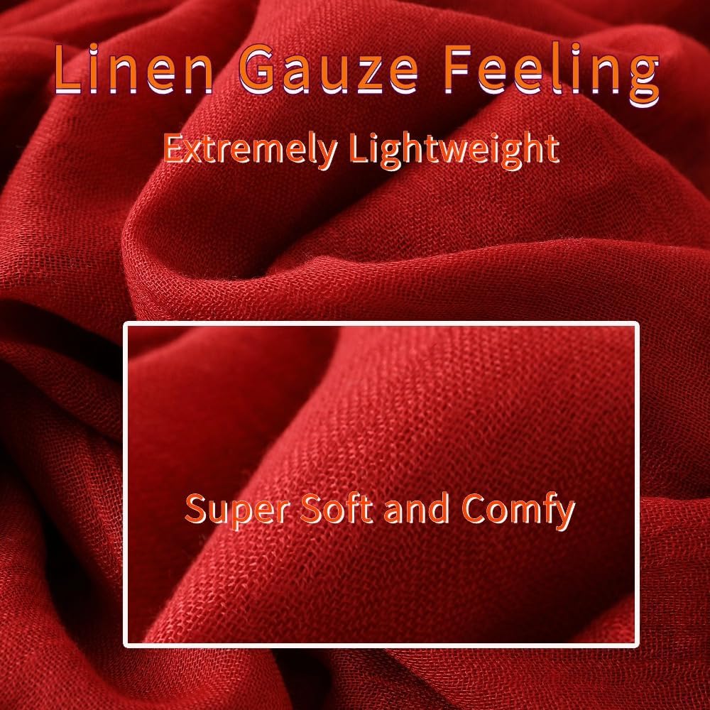 Lightweight Gauze Linen Feelin - Linen Dress Wrap avaliação e preço